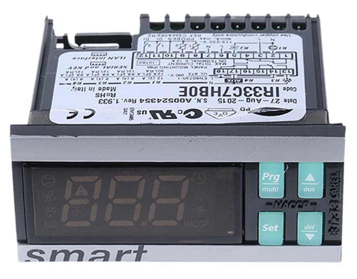 Régulateur de température PID Carel IR33, 115→230 V c.a., 76.2 x 34.2mm, 4 sorties, Relais