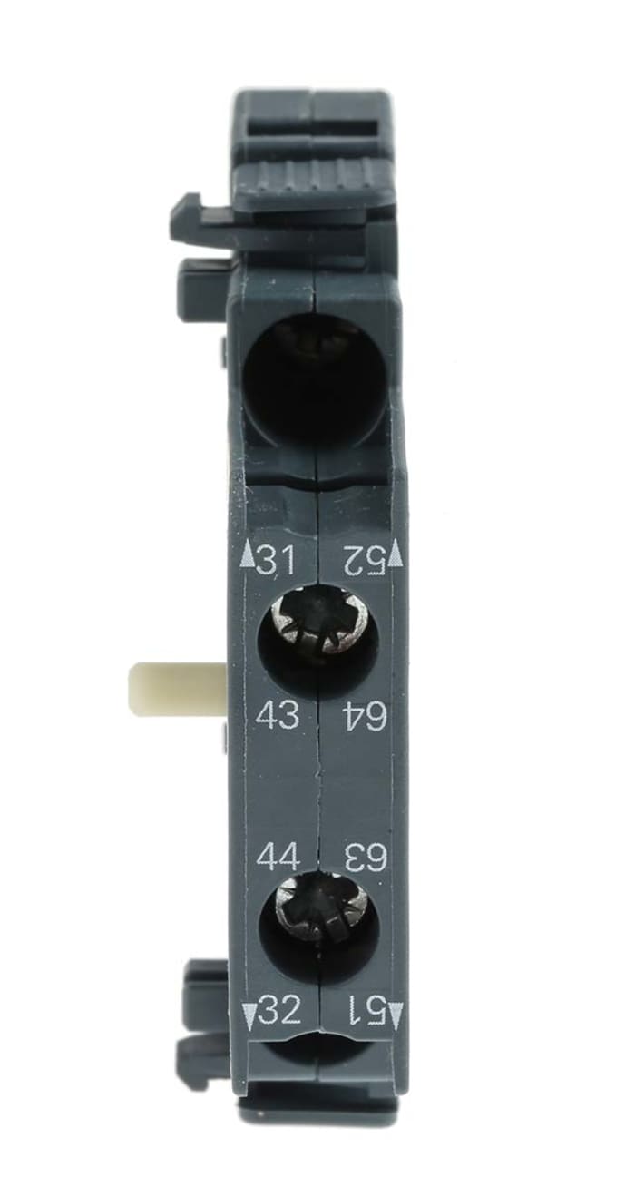 Siemens Auxiliary Contact, 2 Contact, 1NC + 1NO, Side Mount, Sirius Innovation 3RH2