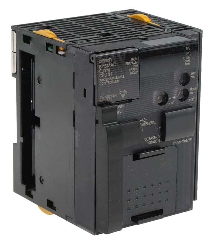 Omron CJ2M PLC CPU, Pulse, For Use With CJ2M Series, Ethernet Networking,  Computer Interface