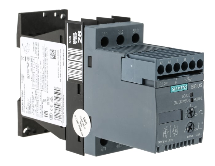 3RW30141BB04 Siemens Arrancador suave Siemens SIRIUS 3RW 3RW30, 6,5