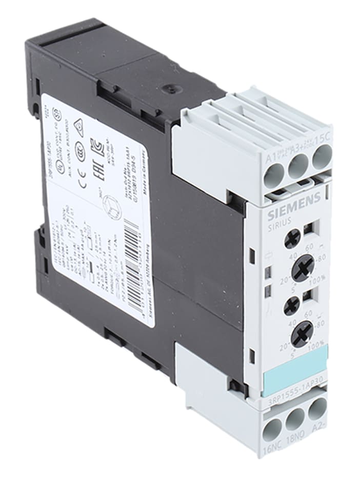 Siemens DIN Rail Mount Timer Relay, 24V ac, 1-Contact, 0.5 → 10s, 1-Function, SPDT