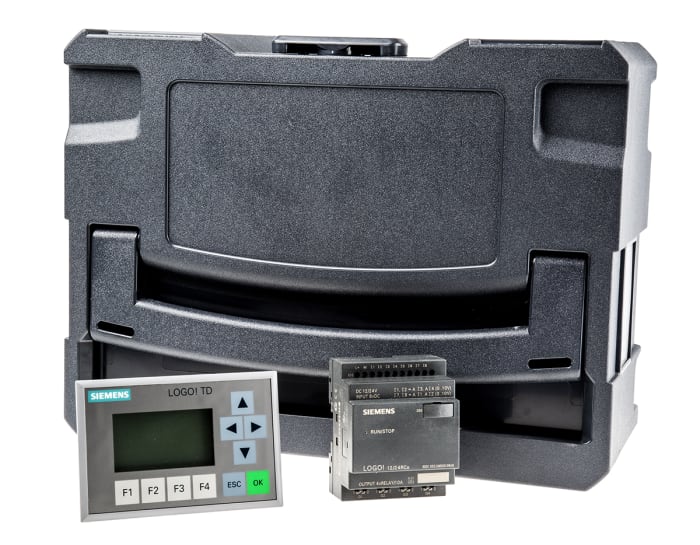 Módulo lógico Siemens, 8 entradas tipo Analógico, Digital, 4 salidas tipo Relé, alimentación 12 → 24 V dc
