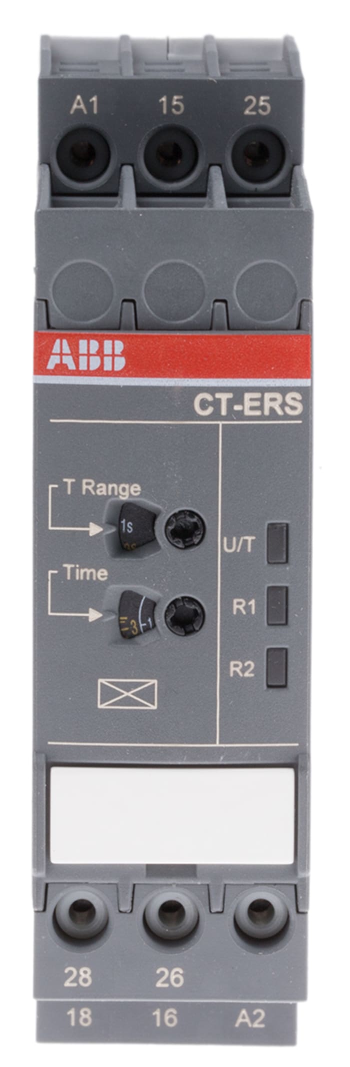 ABB DIN Rail Mount Timer Relay, 24 → 240 V ac, 24 → 48V dc, 2-Contact, 0.05 s → 300h, 1-Function,