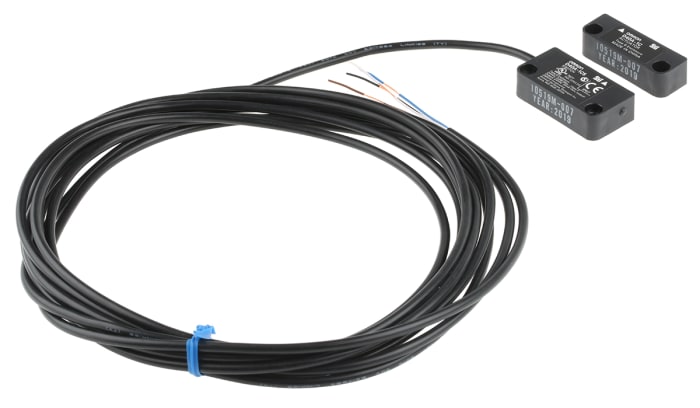 Omron D40A Series Magnetic Non-Contact Safety Switch, 24V dc, Polybutylene Terephthalate Housing, Cable