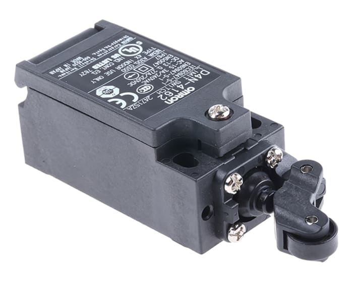 Omron D4N Series Roller Lever Limit Switch, NO/NC, IP67, DPST