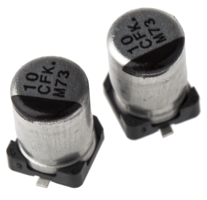 Panasonic 10μF Aluminium Electrolytic Capacitor 16V dc, Surface Mount - EEEFK1C100AR