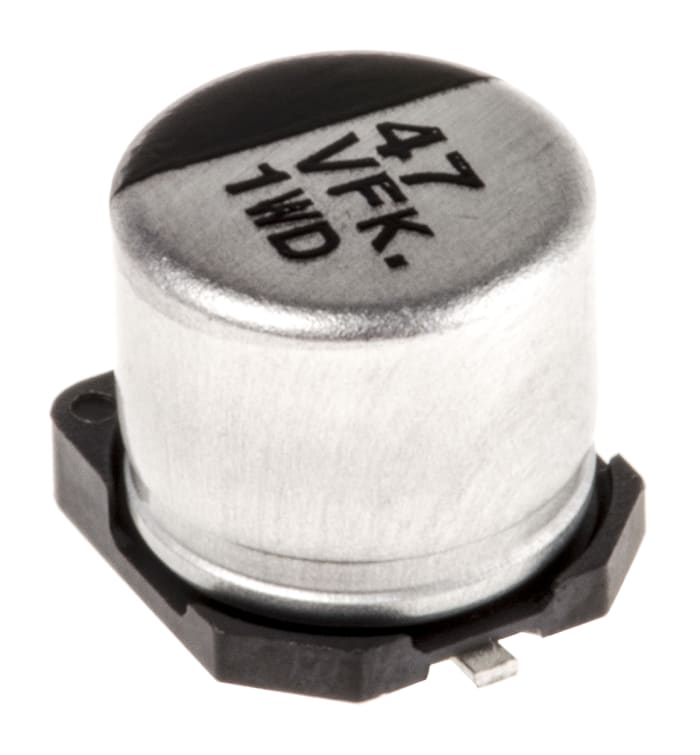 Condensateur Panasonic série FK SMD, Aluminium électrolytique 47μF, 35V c.c.