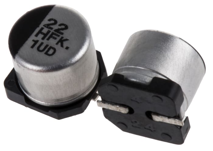 Panasonic 22μF Aluminium Electrolytic Capacitor 50V dc, Surface Mount - EEEFK1H220P