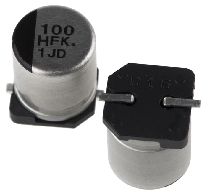Panasonic 100μF Aluminium Electrolytic Capacitor 50V dc, Surface Mount - EEEFK1H101P