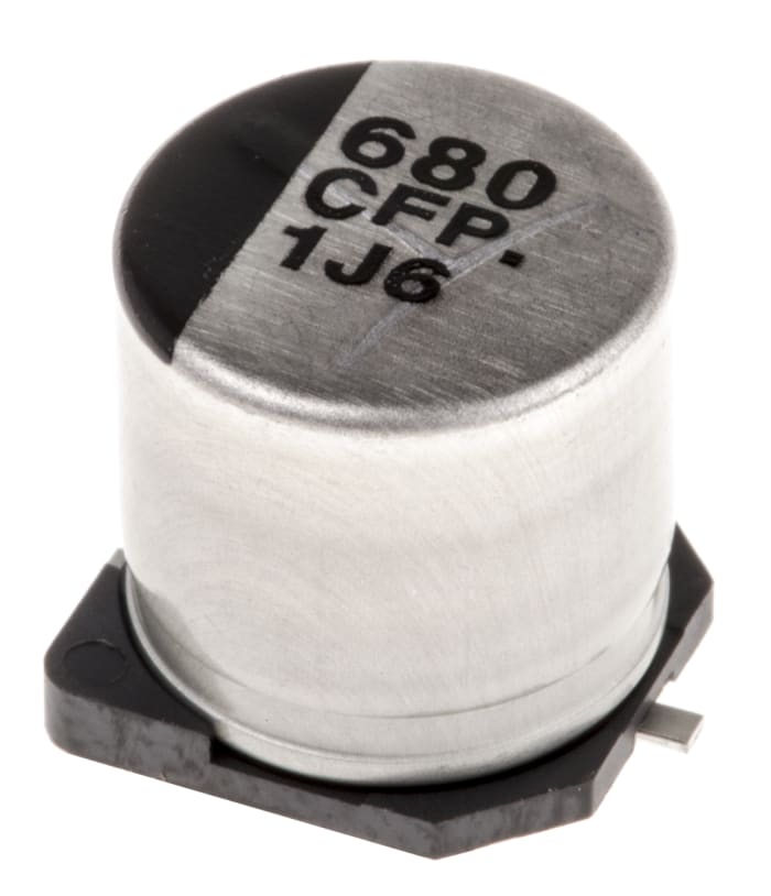 Panasonic 680μF Aluminium Electrolytic Capacitor 16V dc, Surface Mount - EEEFP1C681AP