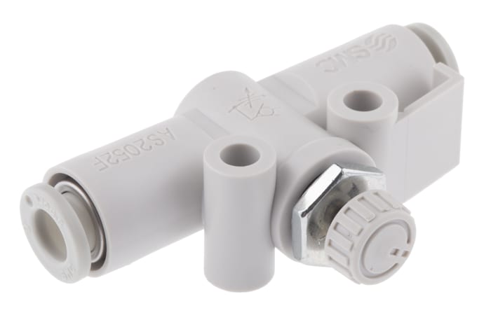 SMC AS Series Tube Flow Controller, 6mm Tube Inlet Port x 6mm Tube Outlet Port
