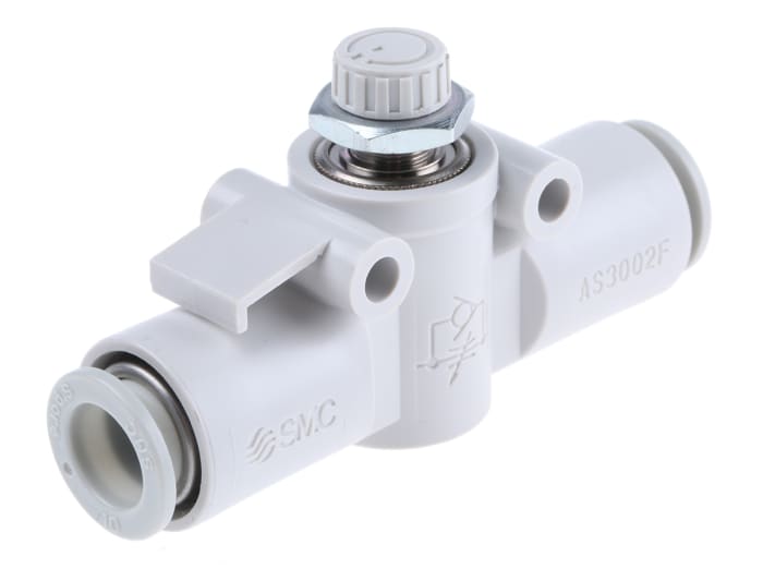SMC AS Series Tube Flow Controller, 10mm Tube Inlet Port x 10mm Tube Outlet Port