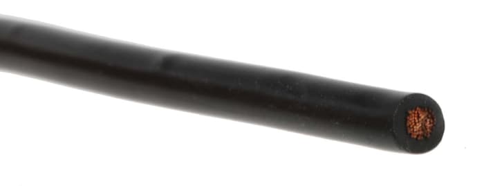 RS PRO Black 2.5 mm² Test Lead Wire, 13 AWG, 651/0.07 mm, 5m, PVC Insulation