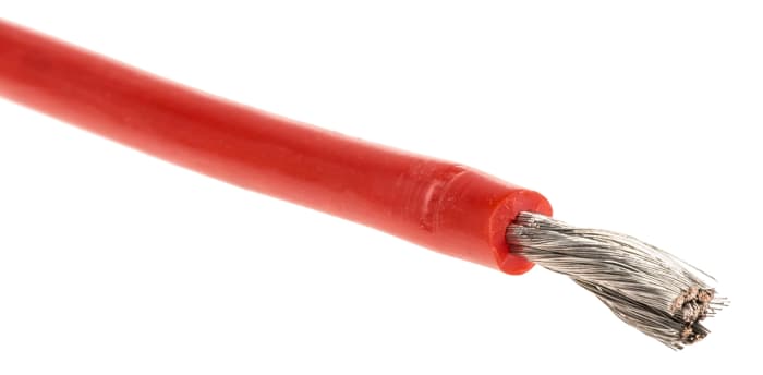RS PRO Red 2.5 mm² Test Lead Wire, 13 AWG, 462/0.08 mm, 5m, Silicone Rubber Insulation