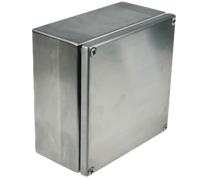 Caja de conexión RS PRO, Acero Inoxidable, Sin Pintar, 150mm, 80mm, 150mm, 150 x 80 x 150mm, IP66