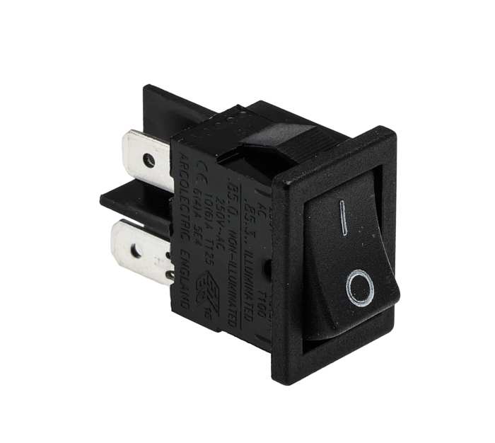Arcolectric (Bulgin) Ltd DPST, On-Off Rocker Switch Panel Mount
