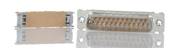 3M 8200 25 Way Right Angle Cable Mount D-sub Connector Plug, 1.27mm Pitch