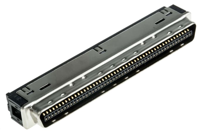 3M 101 100 Way Cable Mount D-sub Connector Plug, 1.27mm Pitch