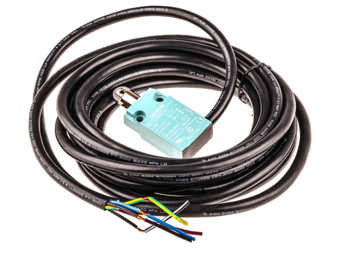 Siemens 3SE5 Series Roller Plunger Interlock Switch, NO/NC, IP67, DPST, Metal Housing