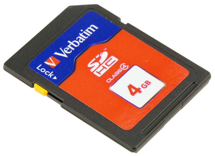 Verbatim 4 GB SDHC SD Card, Class 4