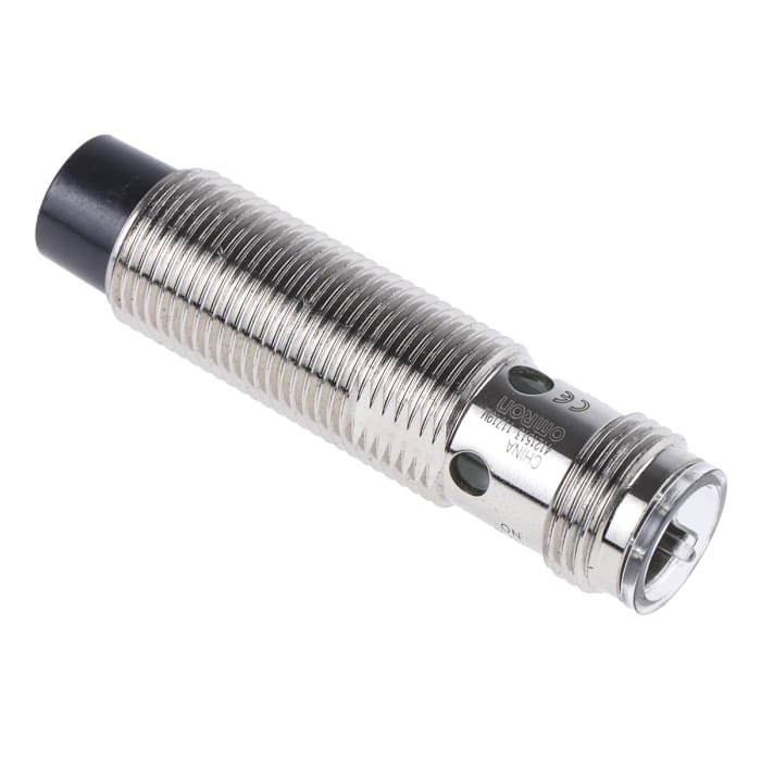 Omron Inductive Threaded Barrel Proximity Sensor, M12, 8 mm Detection, NPN NO, 10 → 30 V dc