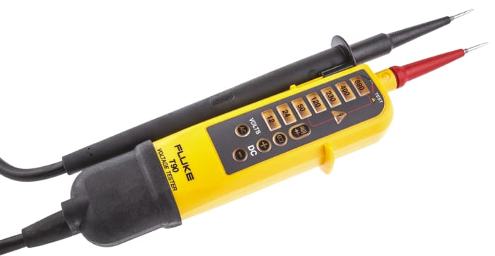 Fluke T90, Digital Voltage tester, 690V ac/dc, Continuity Check, Battery Powered, CAT II 690V