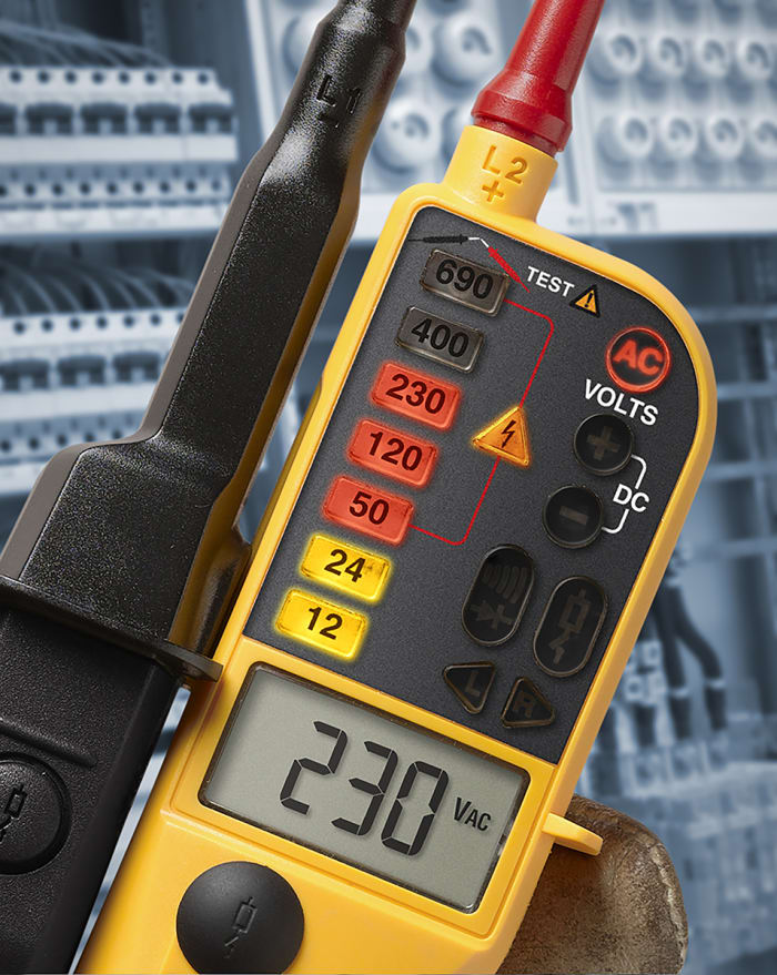 Fluke t150 voltage and continuity tester top