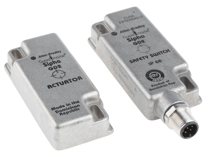 Allen Bradley Guardmaster 440N Series Magnetic Non-Contact Safety Switch, 250 V ac, 300V dc, Stainless Steel Housing,