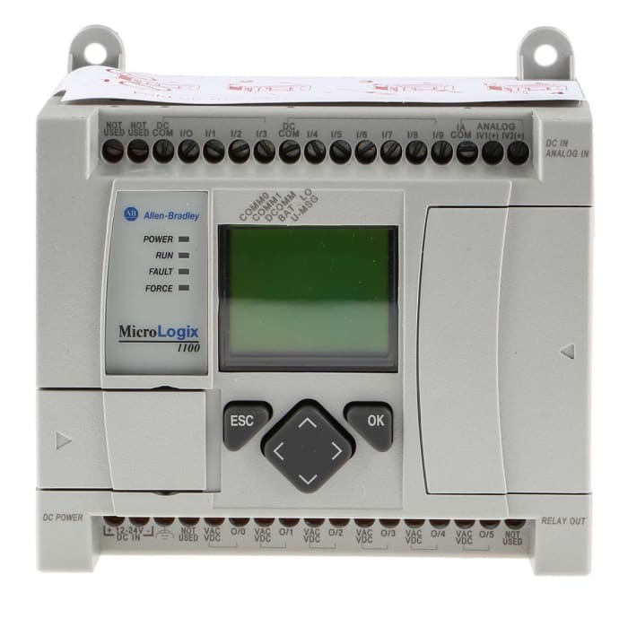 PLC – I/O modul, řada: 1763 pro Řada MicroLogix 1100, typ vstupní: Analogový 6 vstupů, výstup: Relé 12 → 24 V dc