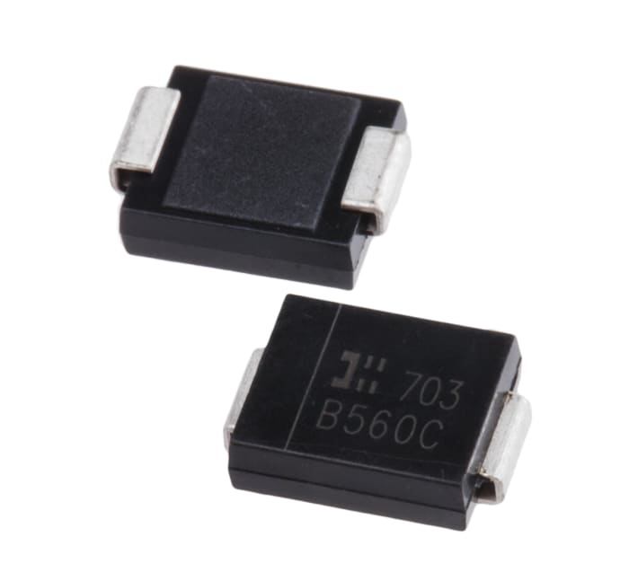 B560C13F DiodesZetex Diodes Inc 60V 5A, Schottky Diode, 2Pin DO