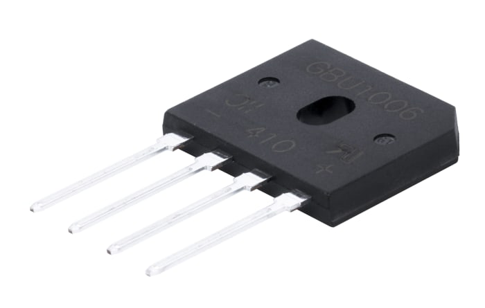 Diodes Inc Bridge Rectifier, 10A, 600V, 4-Pin