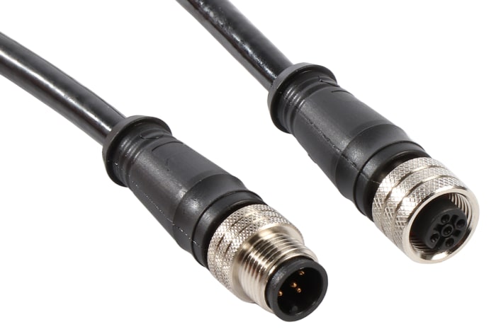 Brad from Molex Straight 5 way M12 to Straight M12 Sensor Actuator Cable, 5m