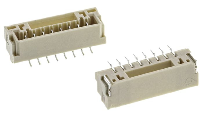 JST GH Series Straight Surface Mount PCB Header, 8 Contact(s), 1.25mm Pitch, Shrouded