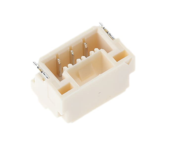 JST GH Series Right Angle Surface Mount PCB Header, 3 Contact(s), 1.25mm Pitch, Shrouded