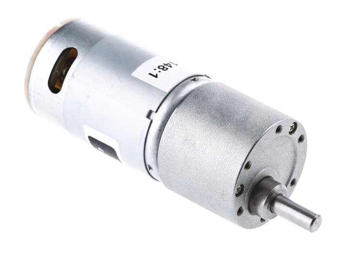RS PRO Geared DC Motor, 11 W, 4.5 → 15 V dc, 206 gcm, 5216 rpm, 6mm Shaft Diameter