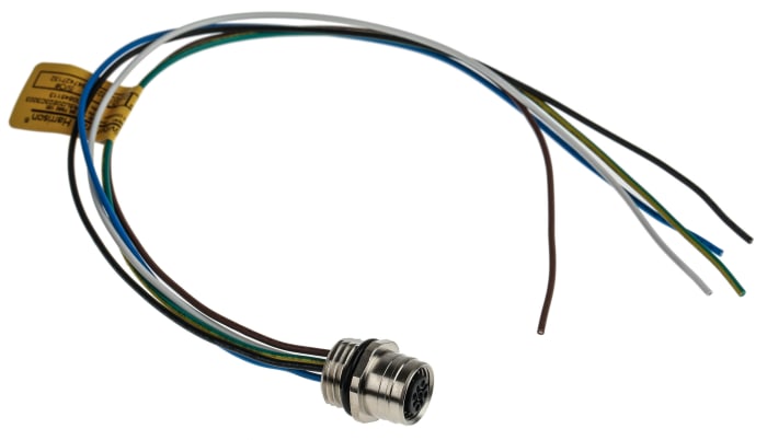 Brad from Molex Female 5 way Straight to 5 way Unterminated Sensor Actuator Cable, 300 mm