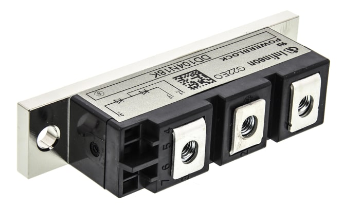 Infineon 1800V 104A, Dual Silicon Junction Diode, 3-Pin DD104N18KHPSA1