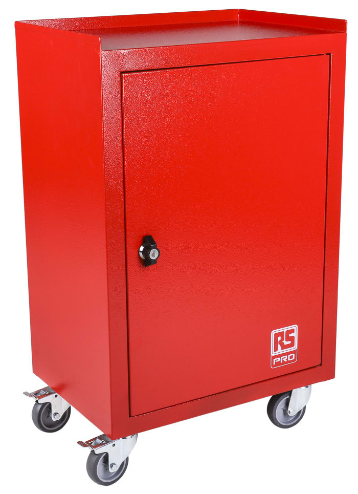 RS PRO Steel Wheeled Tool Cabinet