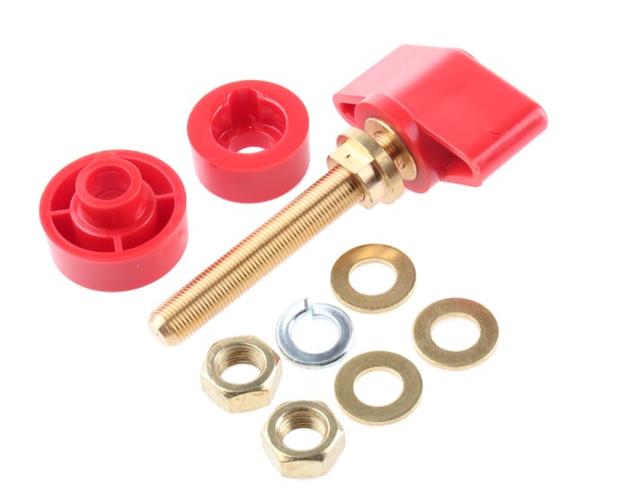 Terminaison Rouge Schutzinger, Dia. 4mm, 100A, 1kV, en Laiton