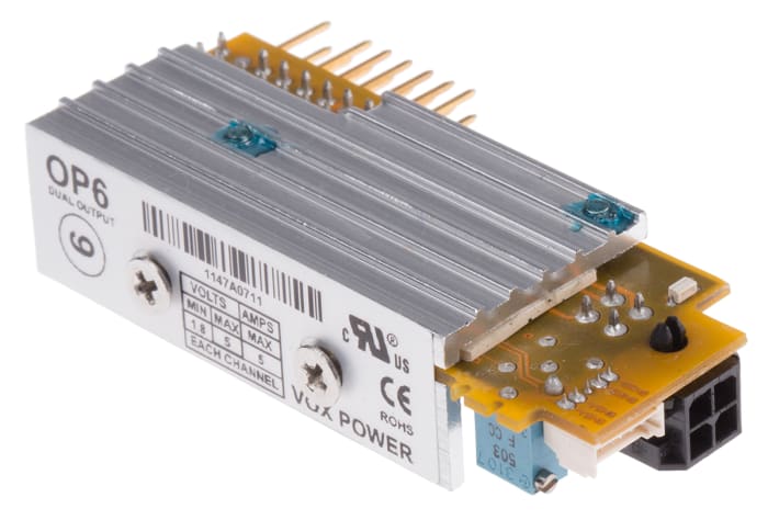 Vestavěný spínaný napájecí zdroj SMPS 25W, počet výstupů: 2, výstup: 5V dc 5A Montáž do rámu Vox Power