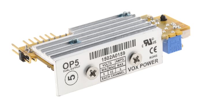 Vox Power Switching Power Supply, O/P 5, 12V dc, 5A, 75W, Dual Output