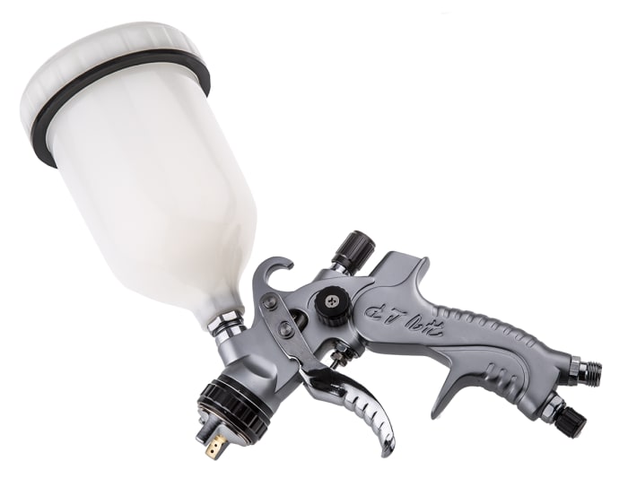 Pistolet à peinture Bahco 0.6L avec buse de 1 → 2 mm entrée d'air 1/4pouce , 700g