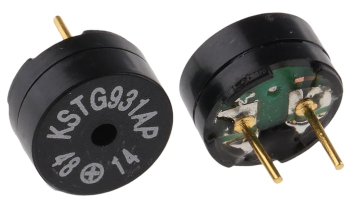 Composant du bruiteur magnétique RS PRO 92dB, 4V max, Montage sur CI