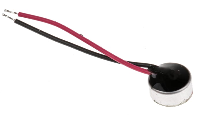 Condensateur de microphone RS PRO 6 (Dia.) x 4.1mm, Sensibilité -42dB Ø 6mm Multidirectionnel