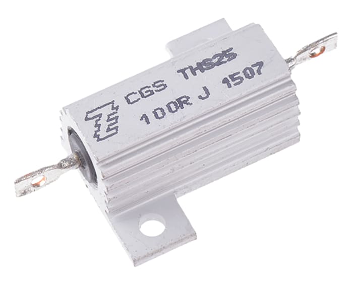 TE Connectivity, 100Ω 25W Wire Wound Chassis Mount Resistor THS25100RJ ±5%