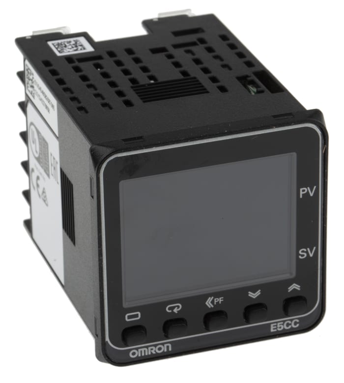Omron E5CC Panel Mount PID Temperature Controller, 48 x 48mm, 1 Output SSR, Solid State Relay, Logic, 100 → 240 V ac