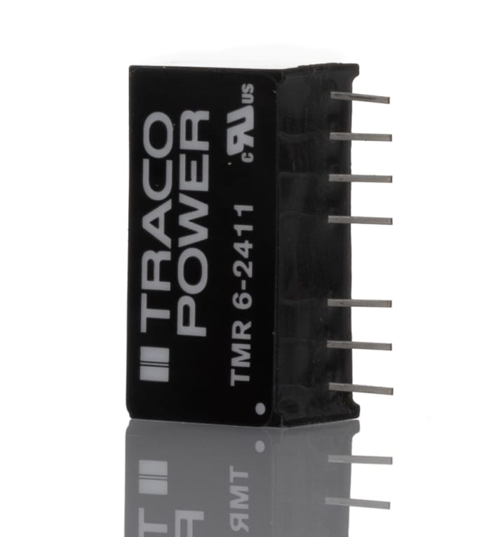 TRACOPOWER TMR 6 DC-DC Converter, 5V dc/ 1.2A Output, 18 → 36 V dc Input, 6W, PCB Mount, +78°C Max Temp -40°C