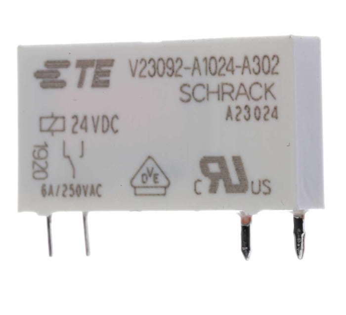 Relais de puissance TE Connectivity SNR, 1 NO, bobine 24V c.c. Montage sur CI 170mW