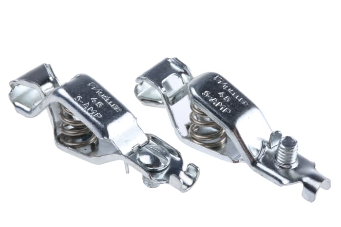 Mueller Electric Crocodile Clip, Zinc Plated Steel Contact, Black