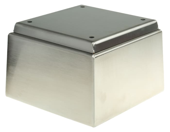 Rittal HD Series Stainless Steel Terminal Box, IP66, IPX9, 150 mm x 150 mm x 120mm